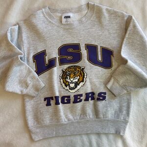 Vintage LSU Tigers USA Made Youth Crewneck Sweatshirt